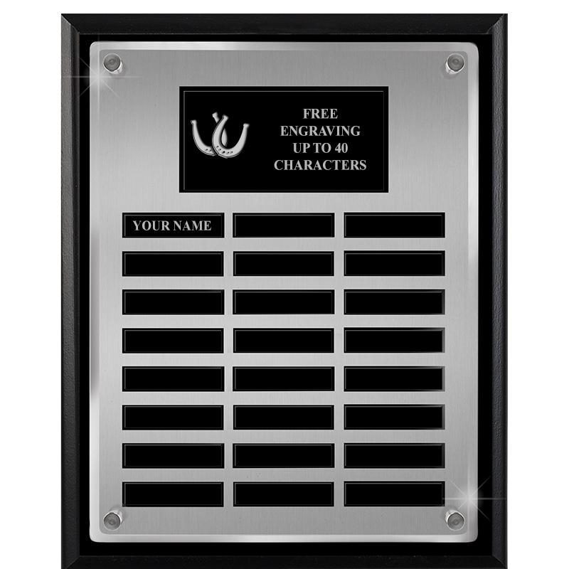 12X15 SV BLK PPTL FLT ACR PLQ