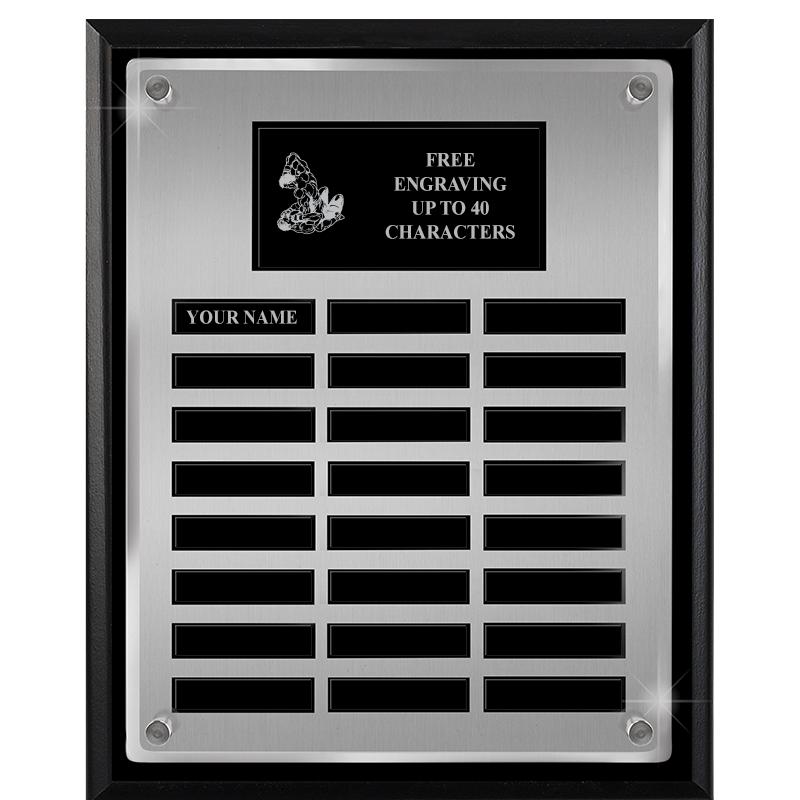 12X15 SV BLK PPTL FLT ACR PLQ