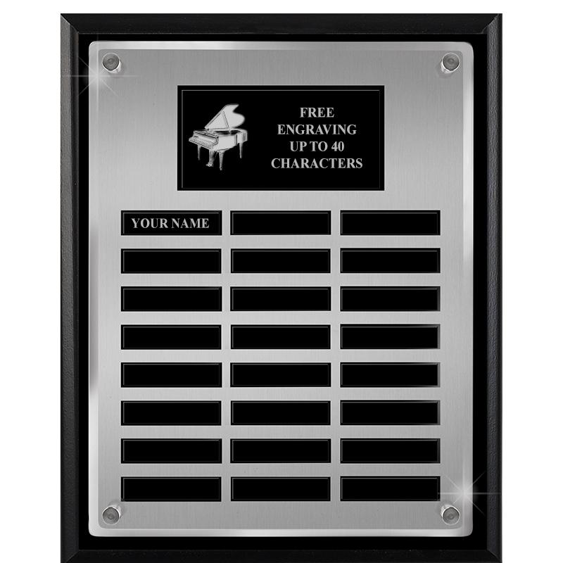 12X15 SV BLK PPTL FLT ACR PLQ