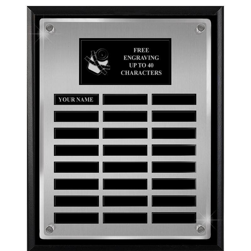 12X15 SV BLK PPTL FLT ACR PLQ