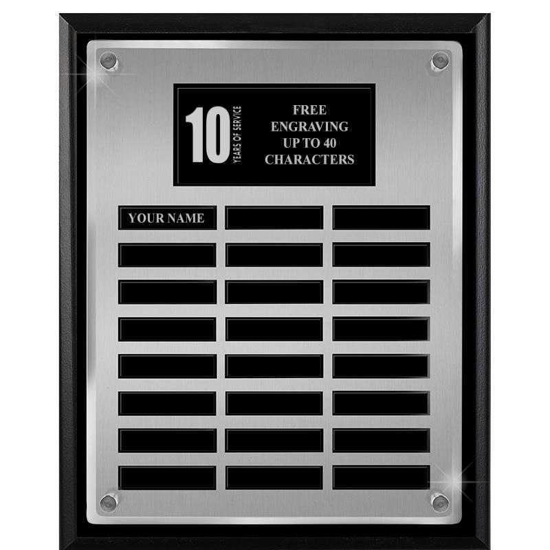 12X15 SV BLK PPTL FLT ACR PLQ