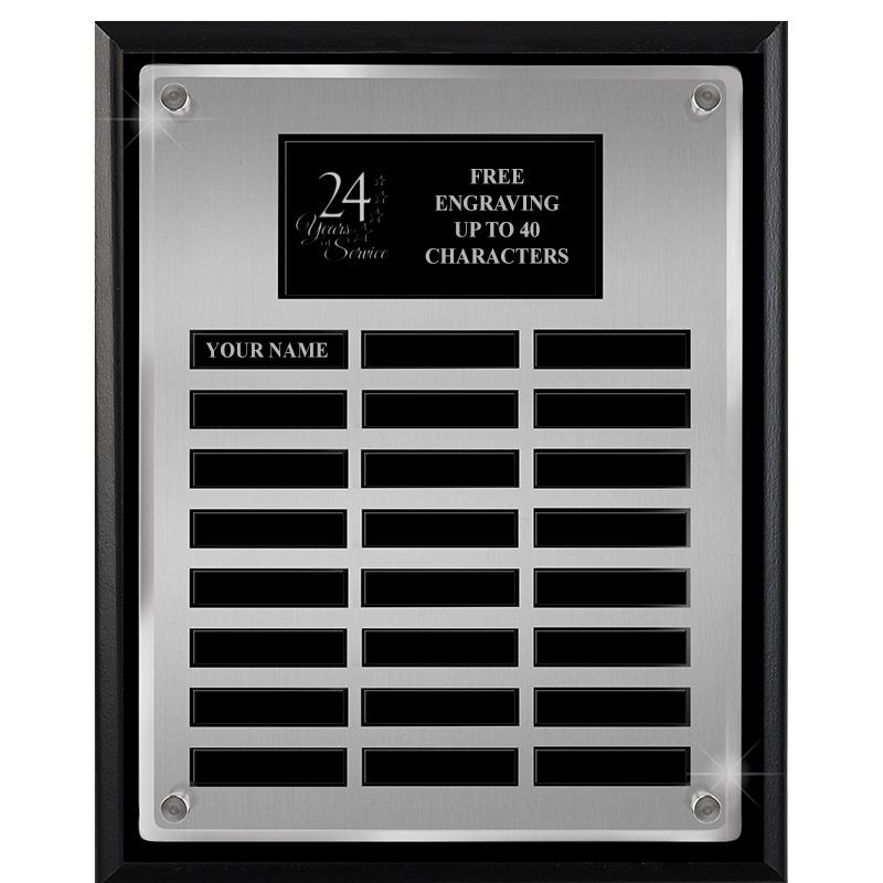 12X15 SV BLK PPTL FLT ACR PLQ