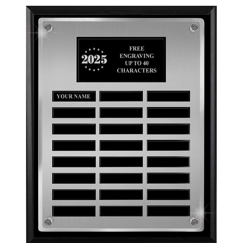 12X15 SV BLK PPTL FLT ACR PLQ