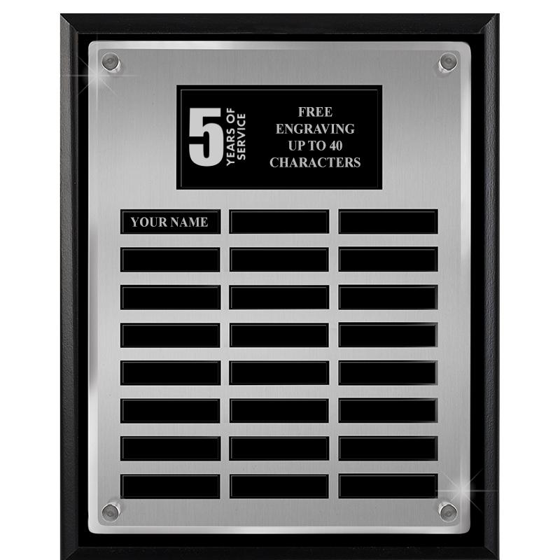 12X15 SV BLK PPTL FLT ACR PLQ