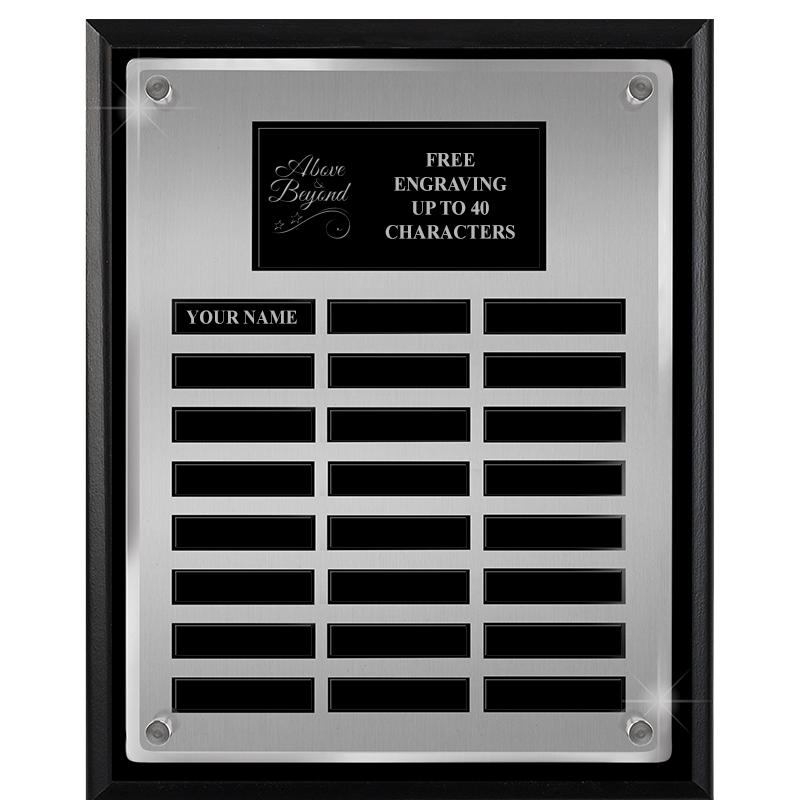 12X15 SV BLK PPTL FLT ACR PLQ