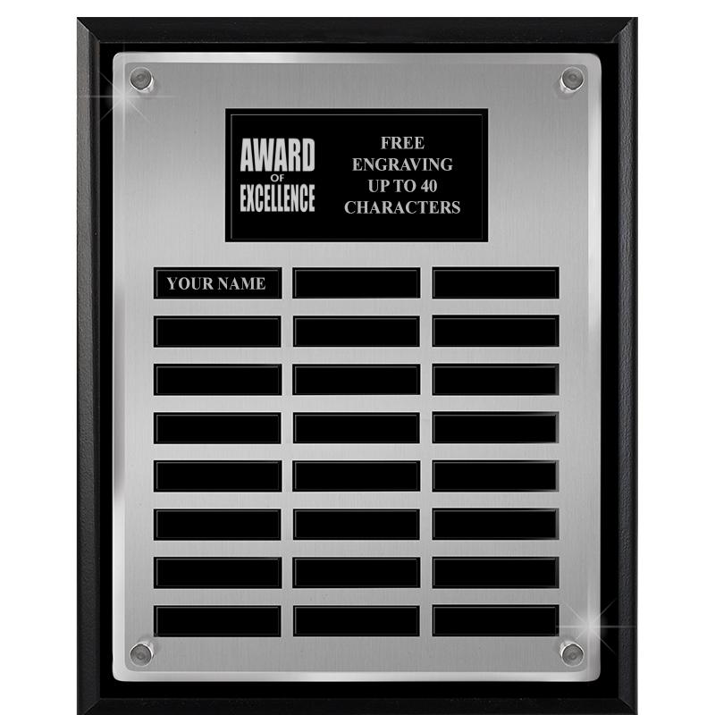 12X15 SV BLK PPTL FLT ACR PLQ