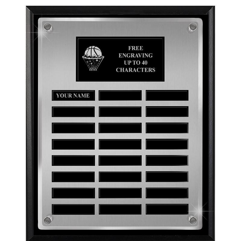 12X15 SV BLK PPTL FLT ACR PLQ