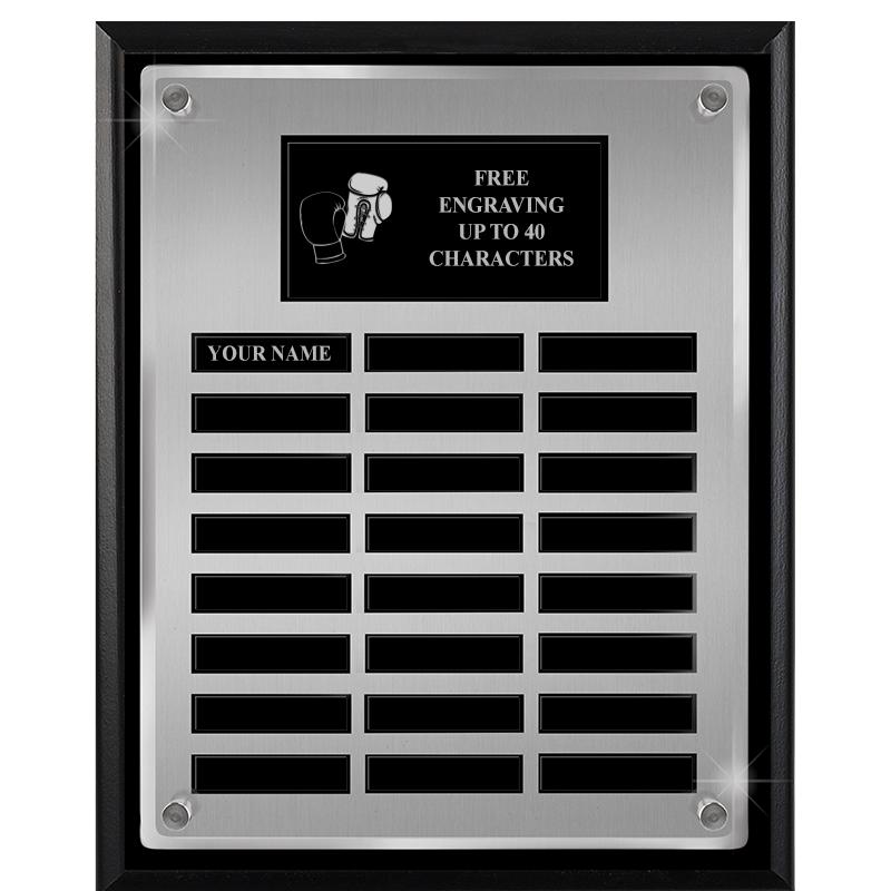 12X15 SV BLK PPTL FLT ACR PLQ