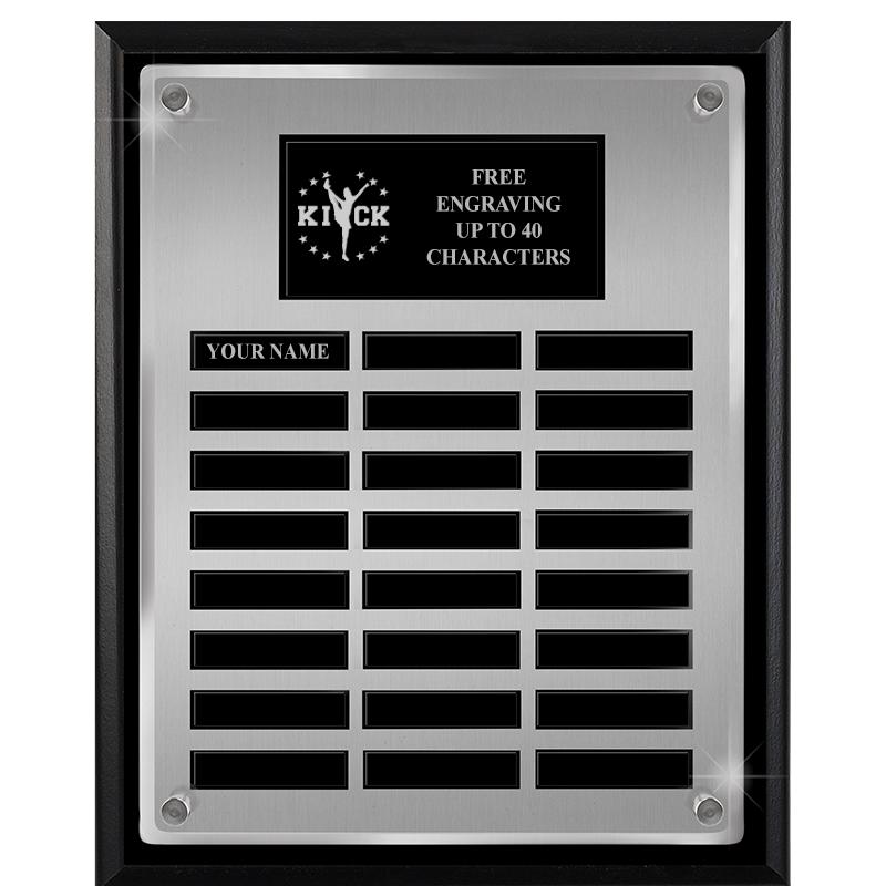 12X15 SV BLK PPTL FLT ACR PLQ