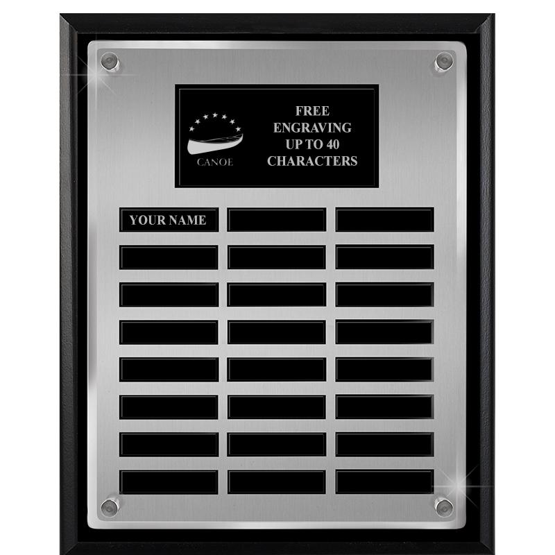 12X15 SV BLK PPTL FLT ACR PLQ