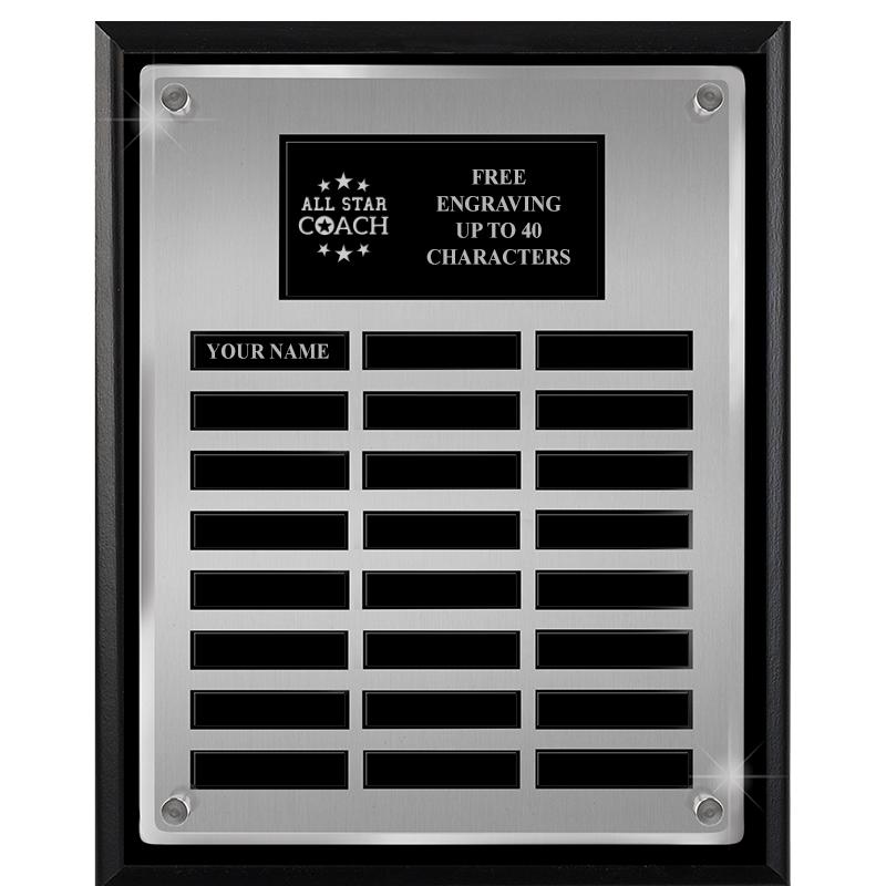 12X15 SV BLK PPTL FLT ACR PLQ