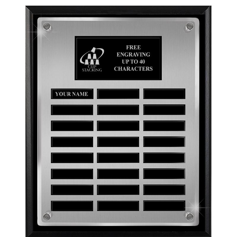 12X15 SV BLK PPTL FLT ACR PLQ