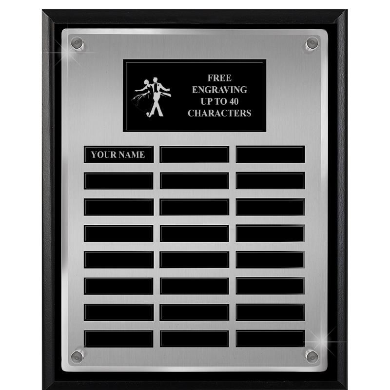 12X15 SV BLK PPTL FLT ACR PLQ