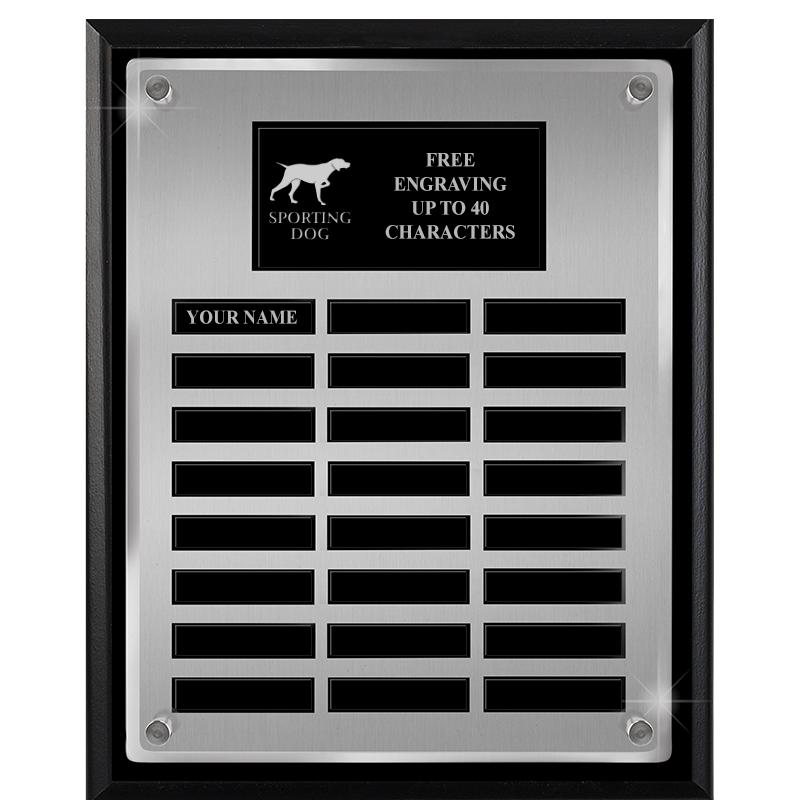 12X15 SV BLK PPTL FLT ACR PLQ