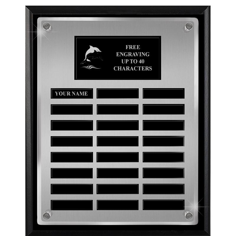 12X15 SV BLK PPTL FLT ACR PLQ