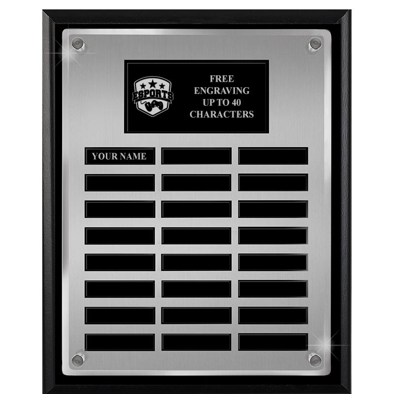 12X15 SV BLK PPTL FLT ACR PLQ