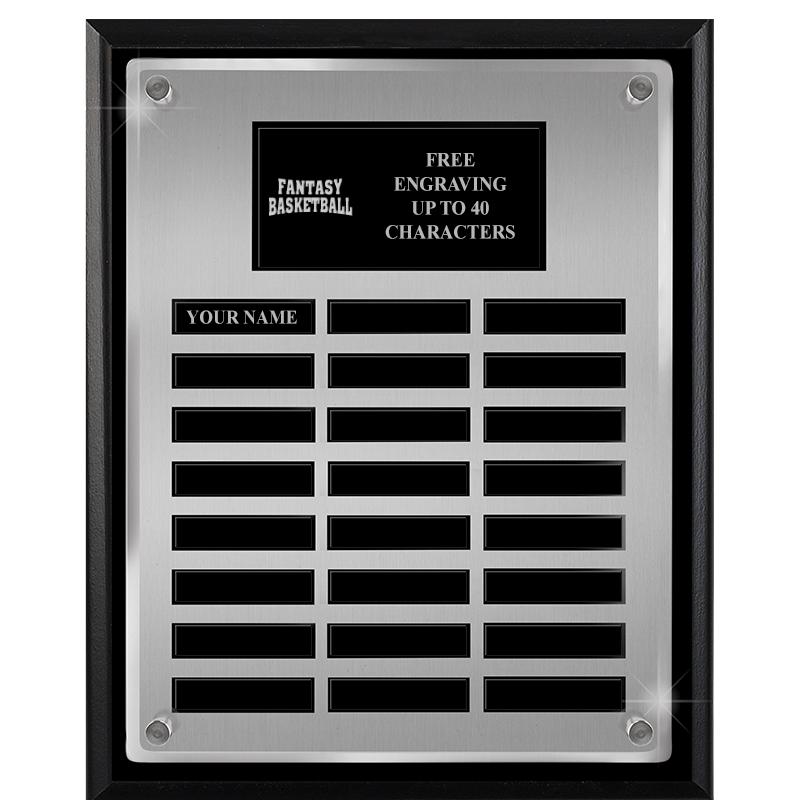 12X15 SV BLK PPTL FLT ACR PLQ