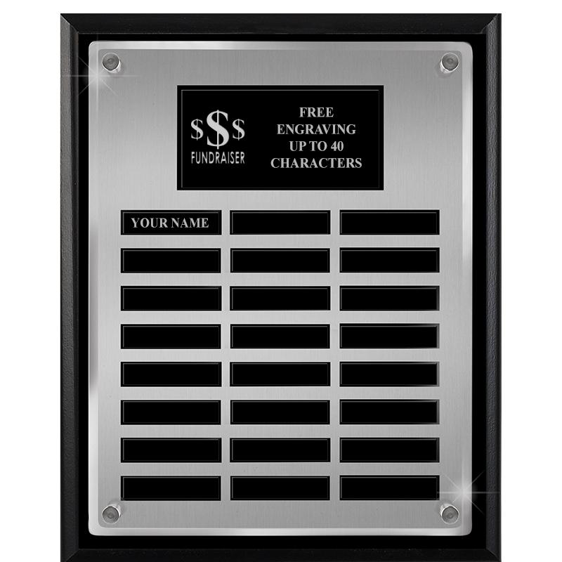 12X15 SV BLK PPTL FLT ACR PLQ