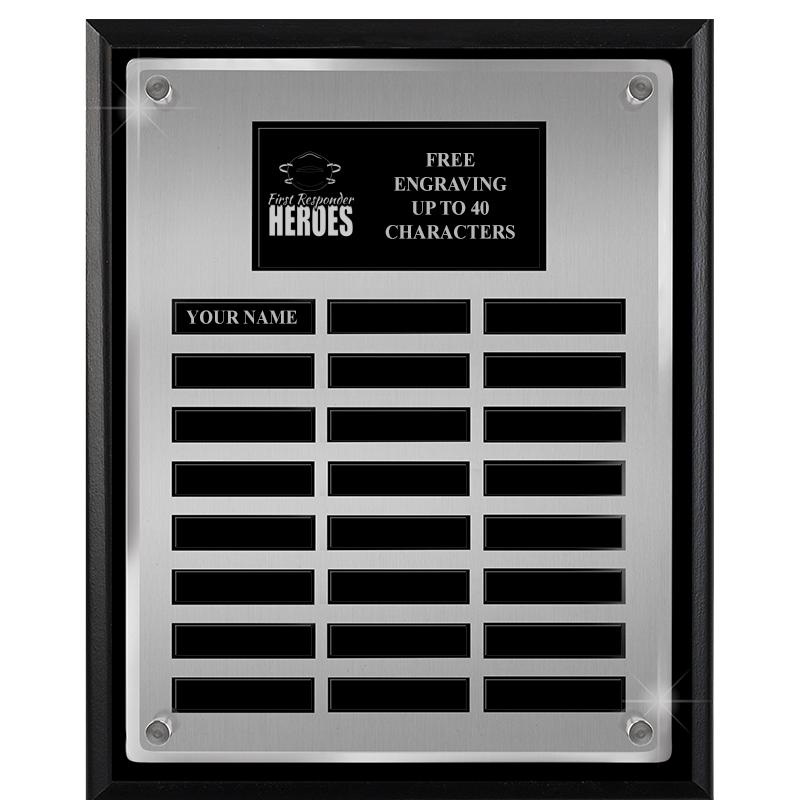 12X15 SV BLK PPTL FLT ACR PLQ