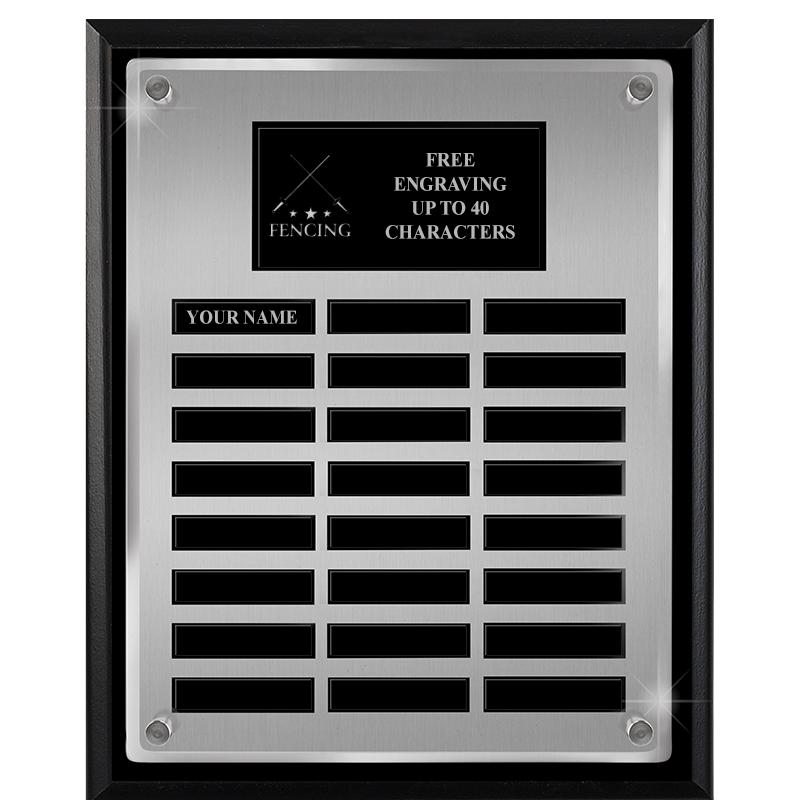 12X15 SV BLK PPTL FLT ACR PLQ