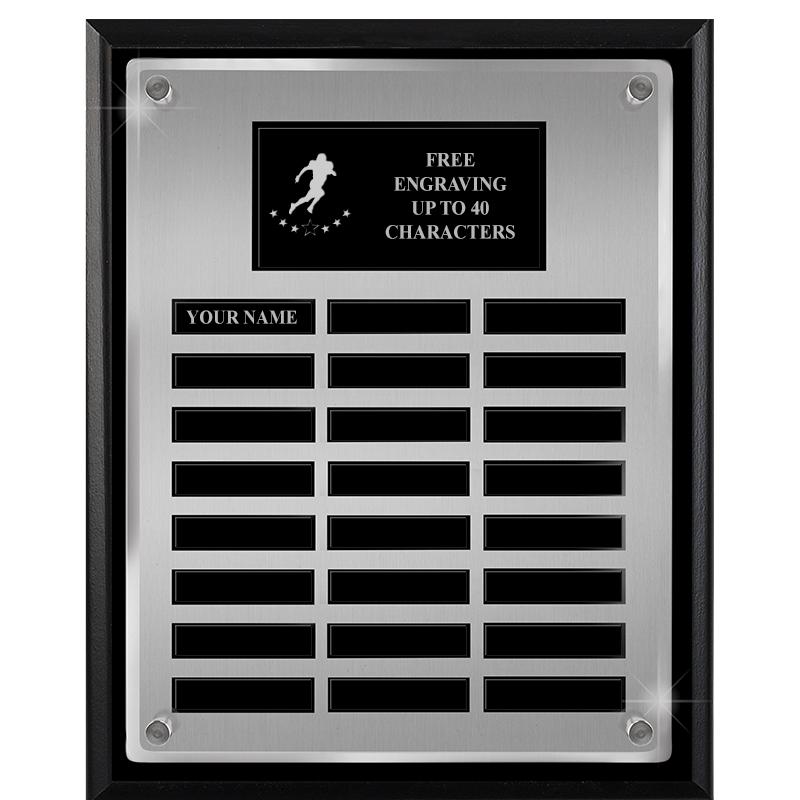 12X15 SV BLK PPTL FLT ACR PLQ