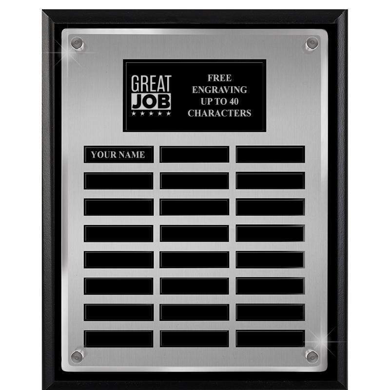 12X15 SV BLK PPTL FLT ACR PLQ