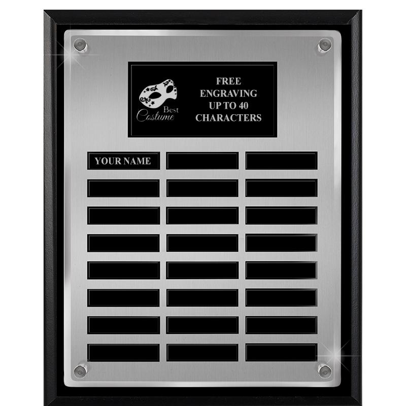 12X15 SV BLK PPTL FLT ACR PLQ