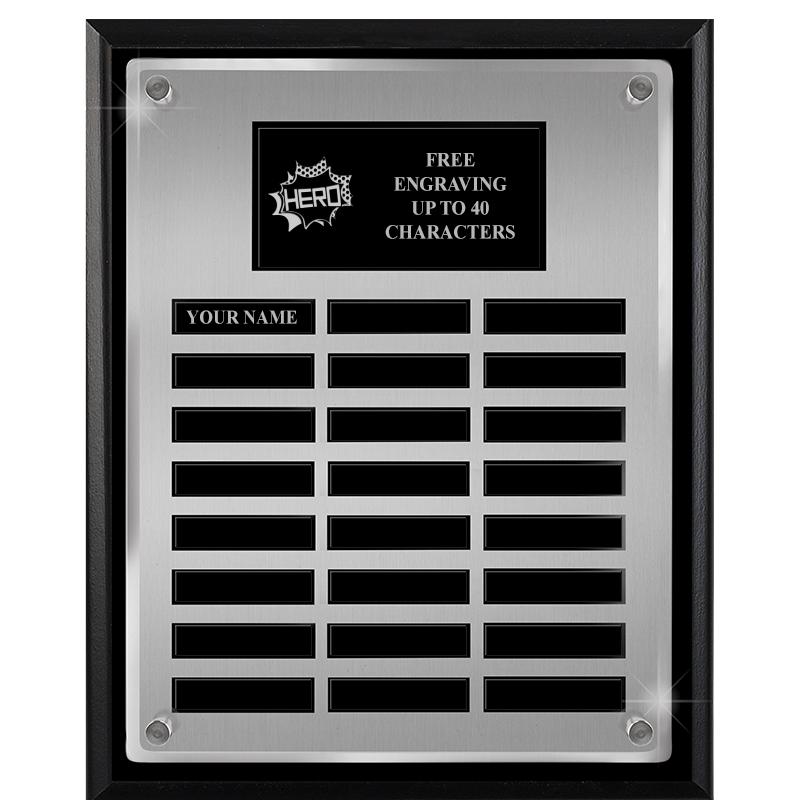 12X15 SV BLK PPTL FLT ACR PLQ