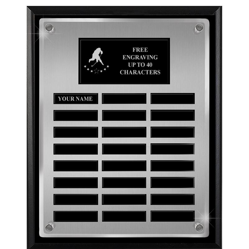 12X15 SV BLK PPTL FLT ACR PLQ