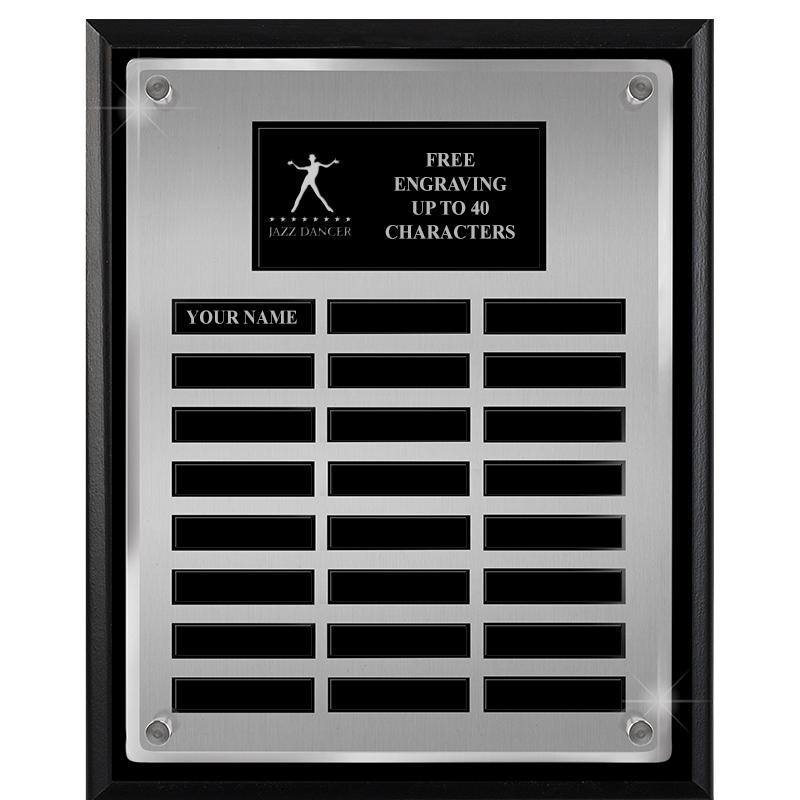 12X15 SV BLK PPTL FLT ACR PLQ