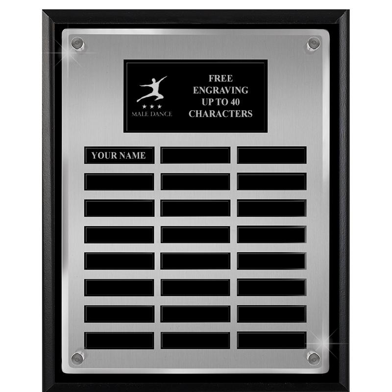 12X15 SV BLK PPTL FLT ACR PLQ