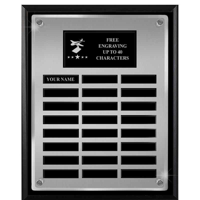 12X15 SV BLK PPTL FLT ACR PLQ