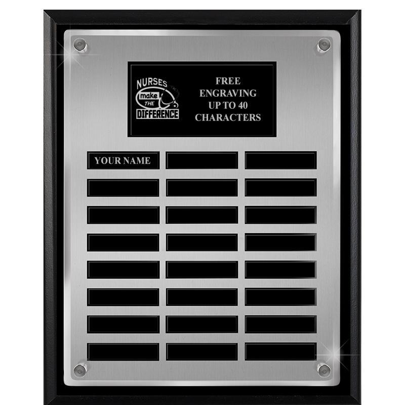 12X15 SV BLK PPTL FLT ACR PLQ