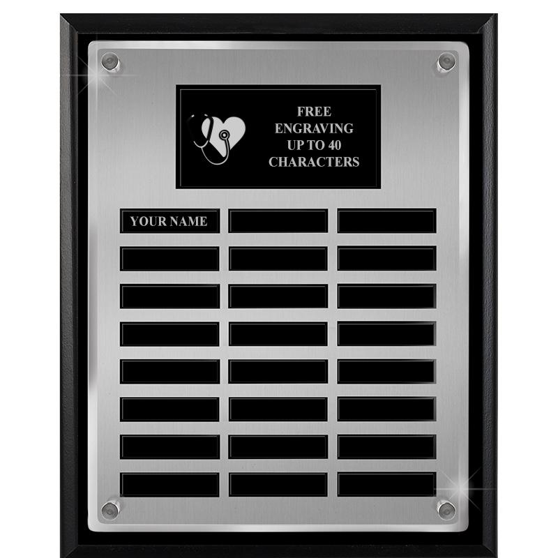 12X15 SV BLK PPTL FLT ACR PLQ