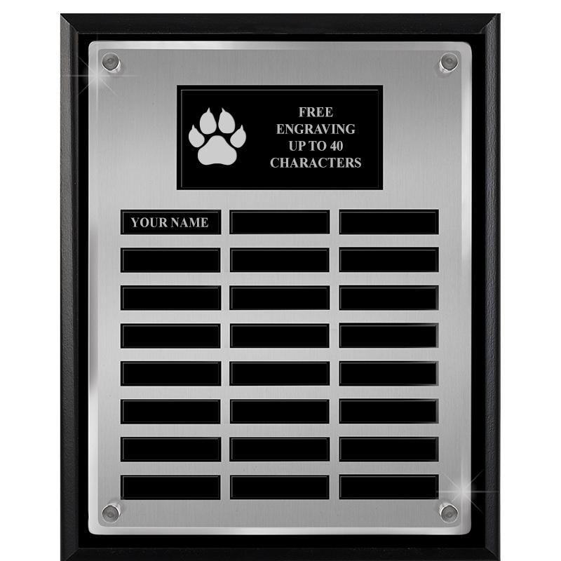 12X15 SV BLK PPTL FLT ACR PLQ