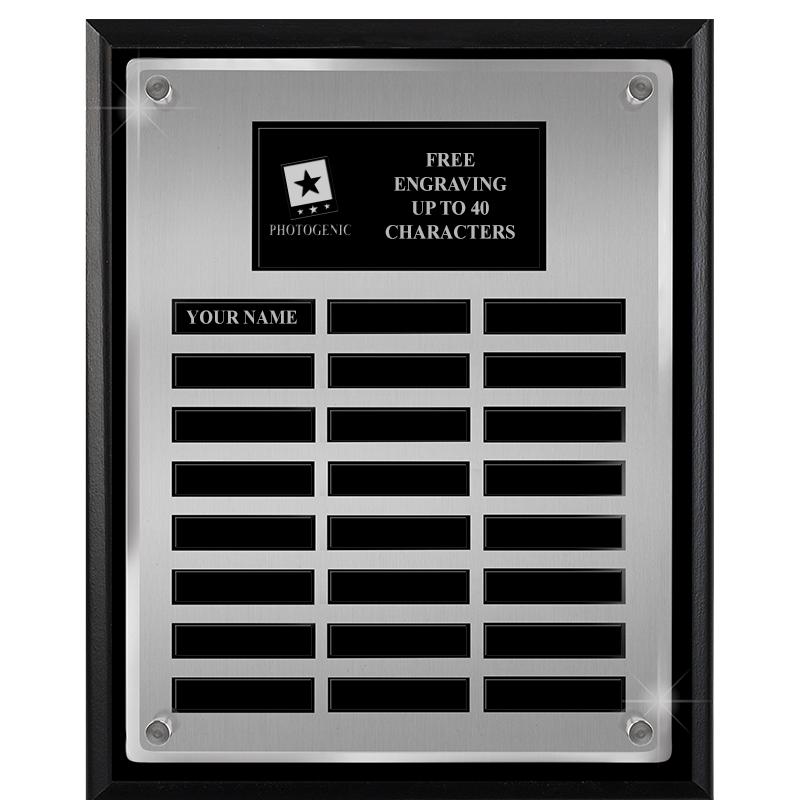 12X15 SV BLK PPTL FLT ACR PLQ