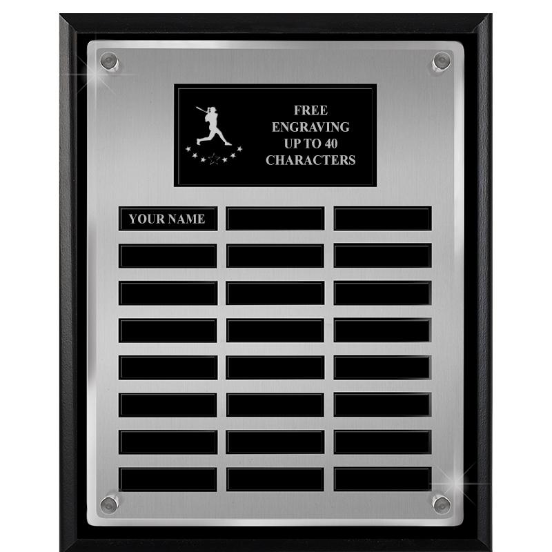 12X15 SV BLK PPTL FLT ACR PLQ