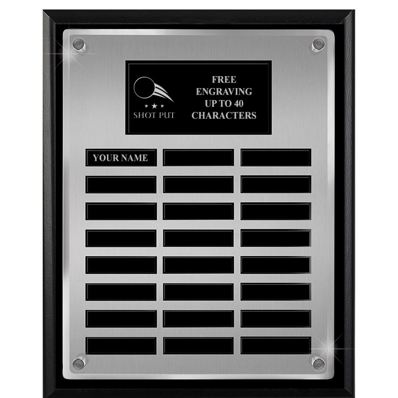 12X15 SV BLK PPTL FLT ACR PLQ