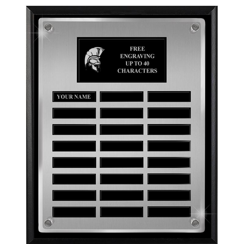 12X15 SV BLK PPTL FLT ACR PLQ