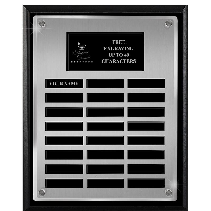 12X15 SV BLK PPTL FLT ACR PLQ