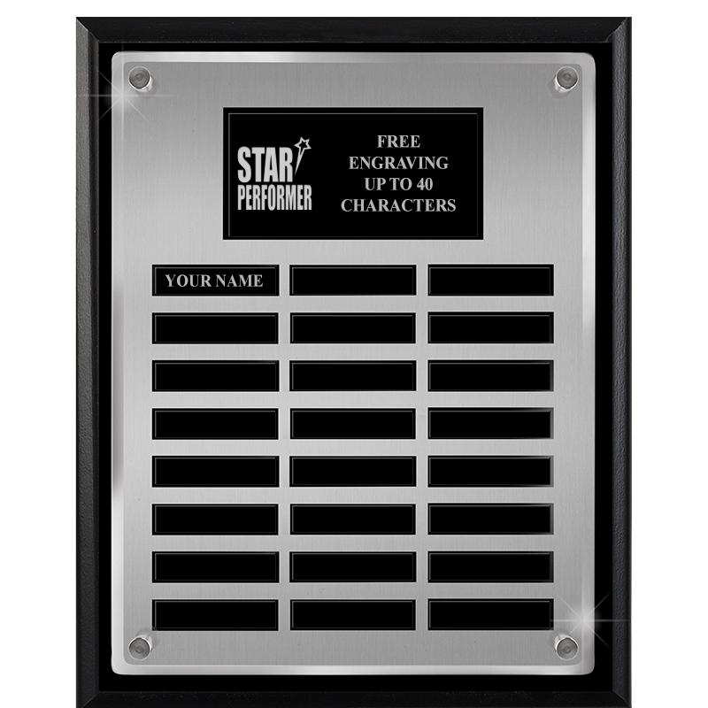 12X15 SV BLK PPTL FLT ACR PLQ