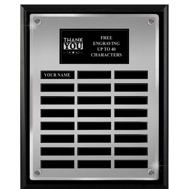 12X15 SV BLK PPTL FLT ACR PLQ