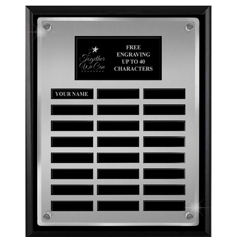 12X15 SV BLK PPTL FLT ACR PLQ