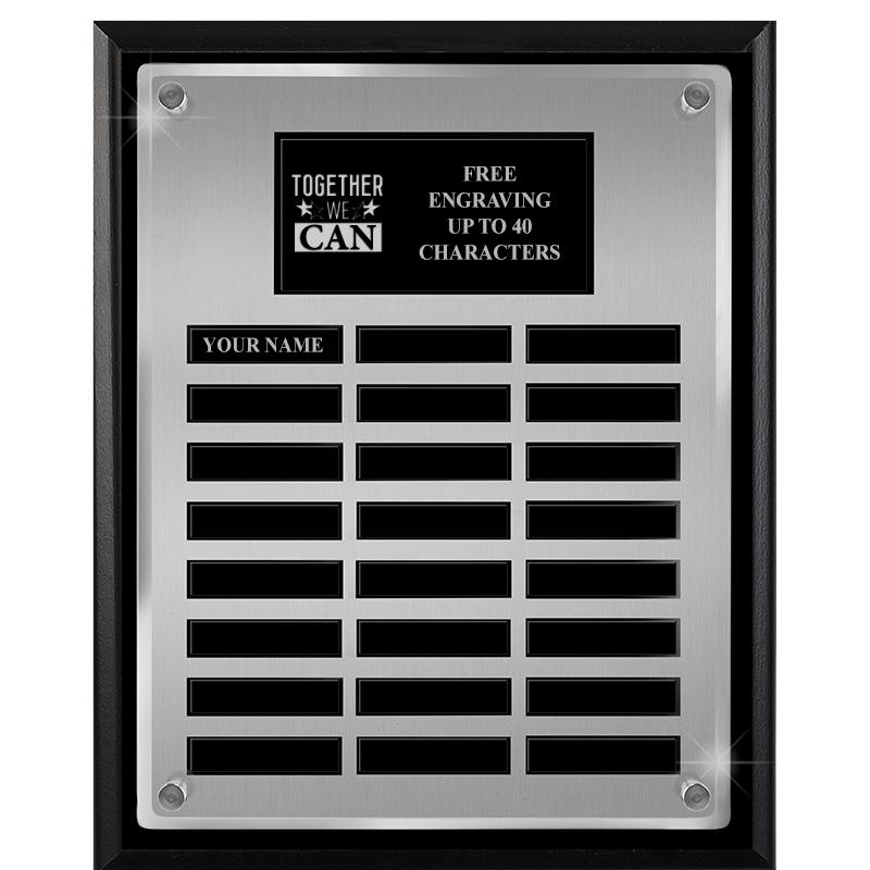 12X15 SV BLK PPTL FLT ACR PLQ