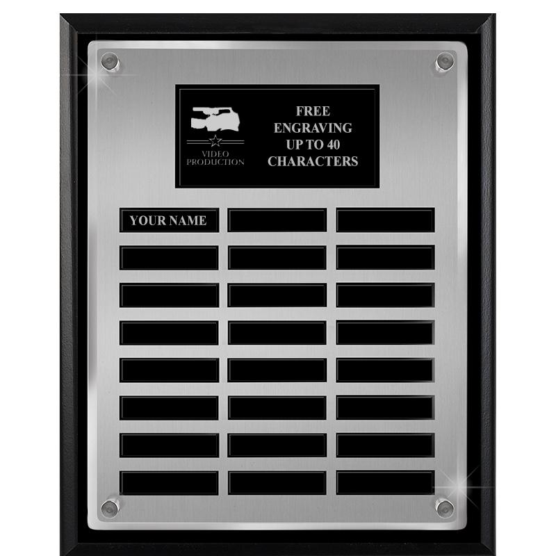 12X15 SV BLK PPTL FLT ACR PLQ