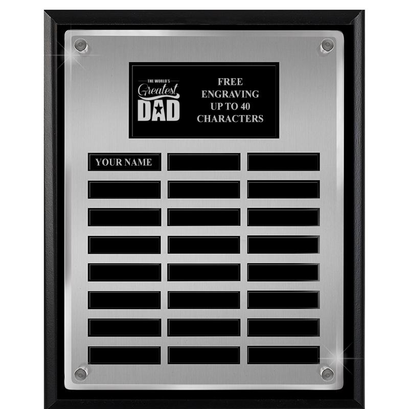 12X15 SV BLK PPTL FLT ACR PLQ