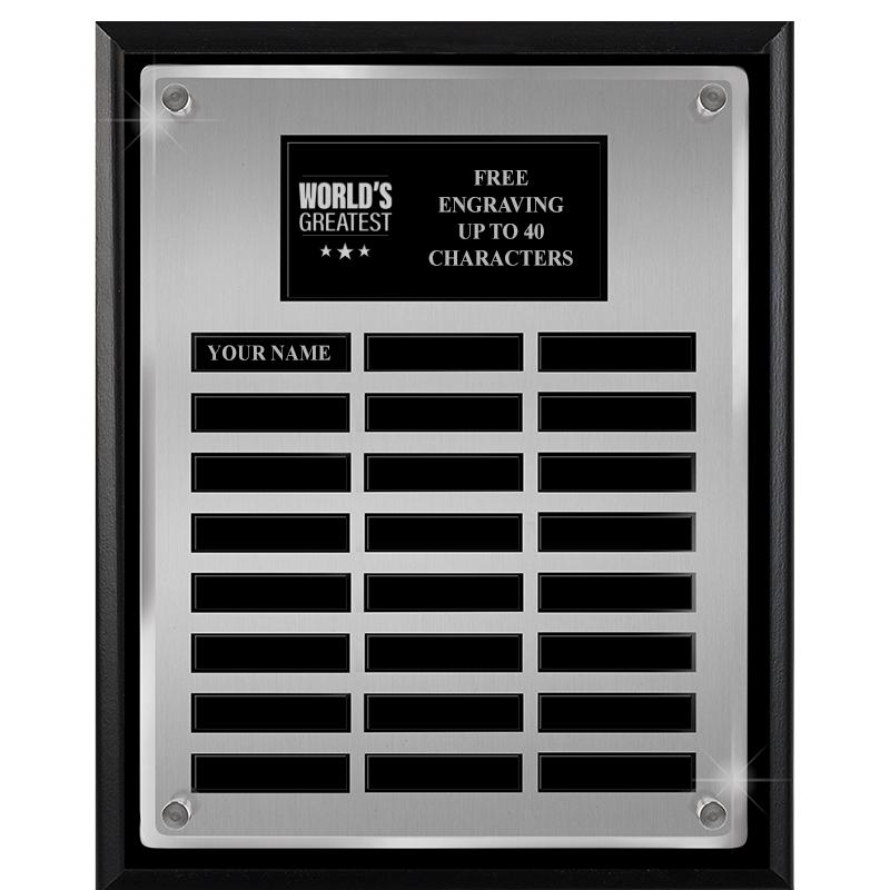 12X15 SV BLK PPTL FLT ACR PLQ