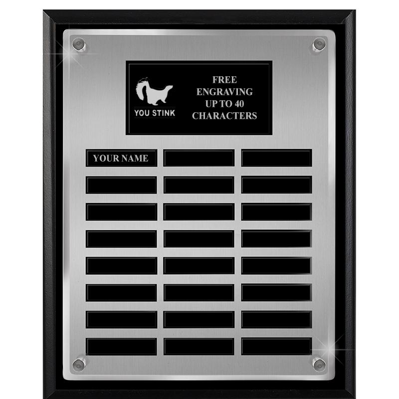 12X15 SV BLK PPTL FLT ACR PLQ