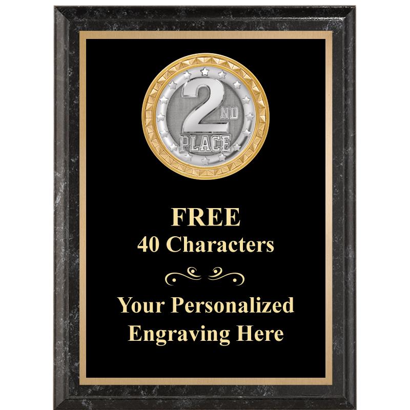 6X8 BLACK EXECUTIVE INSERT PLQ