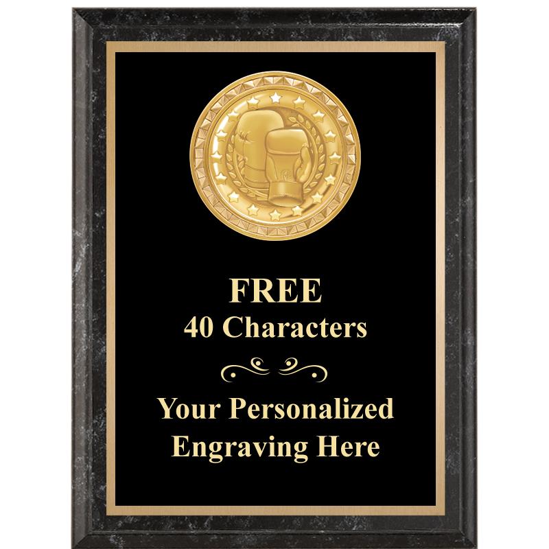 6X8 BLACK EXECUTIVE INSERT PLQ